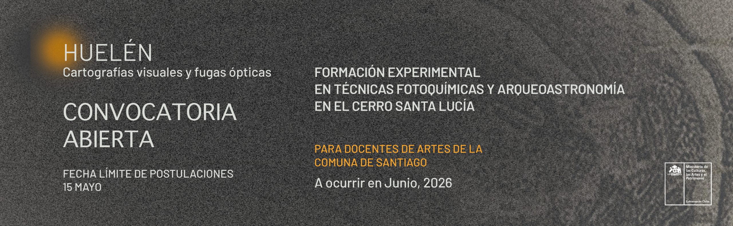¡CONVOCATORIA ABIERTA! HUELEN. Cartografías visuales y fugas ópticas