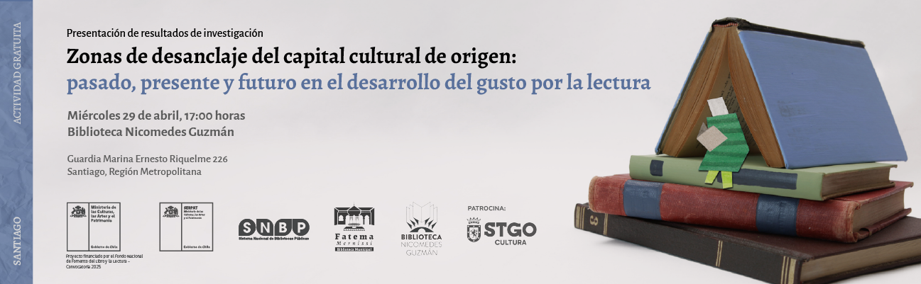 “Presentación de resultados de investigación sobre trayectorias lectoras en Biblioteca Nicomedes Guzmán”